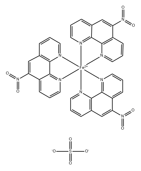 5-硝基-1,10-菲罗啉硫酸亚铁 结构式