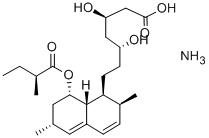 LOVASTATIN AMMONIUM SALT 结构式