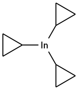 Triscyclopropylindium(III) 结构式