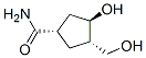 Cyclopentanecarboxamide, 3-hydroxy-4-(hydroxymethyl)-, (1alpha,3beta,4alpha)- (9CI) 结构式