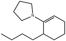 1-(6-Butyl-1-cyclohexen-1-yl)pyrrolidine 结构式