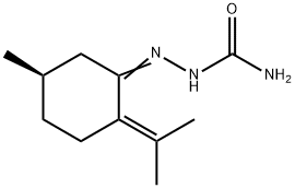 2-[(R)-5-Methyl-2-(1-methylethylidene)cyclohexylidene]hydrazinecarboxamide 结构式