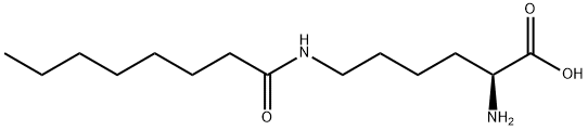 N6-(1-oxooctyl)-L-lysine  结构式