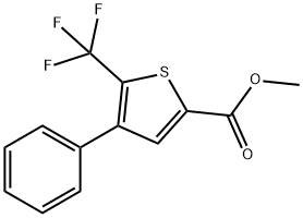 4-苯基-5-三氟甲基噻吩-2-羧酸甲酯 结构式