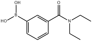 3-(N,N-二乙基甲酰氨)苯基硼酸 结构式