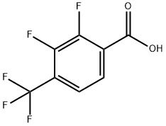 2,3-二氟-4-三氟甲基苯甲酸 结构式