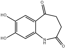 1H-1-Benzazepine-2,5-dione, 3,4-dihydro-7,8-dihydroxy- (9CI) 结构式