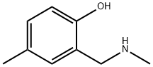 Phenol, 4-methyl-2-[(methylamino)methyl]- (9CI) 结构式