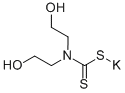 POTASSIUMBIS(2-HYDROXYETHYL)DITHIOCARBAMATE 结构式