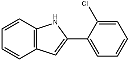 2-(2-氯苯基)-1H-吲哚 结构式