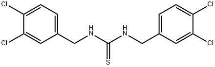 1,3-Bis(3,4-dichlorobenzyl)thiourea 结构式