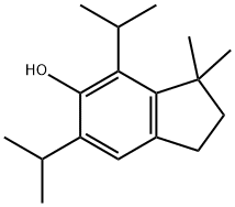 4,6-bis(isopropyl)-3,3-dimethylindan-5-ol 结构式