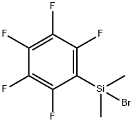 Dimethyl(pentafluorophenyl)silyl bromide 结构式