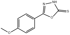 5-(4-甲氧苯基)-1,3,4-噁二唑-2-硫醇 结构式