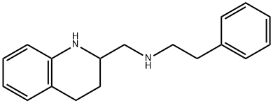 1,2,3,4-Tetrahydro-N-phenethyl-2-quinolinemethanamine 结构式