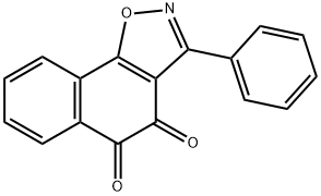 3-Phenylnaphth[2,1-d]isoxazole-4,5-dione 结构式