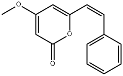 4-Methoxy-6-[(Z)-2-phenylvinyl]-2H-pyran-2-one 结构式