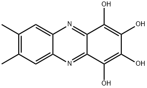 7,8-Dimethyl-1,2,3,4-tetrahydroxyphenazine 结构式