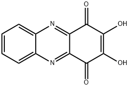 2,3-DIHYDROXY-1,4-PHENAZINEDIONE 结构式