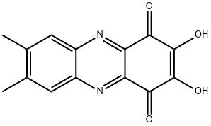 2,3-Dihydroxy-7,8-dimethylphenazine-1,4-dione 结构式