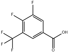 3,4-二氟-5-(三氟甲基)苯甲酸 结构式