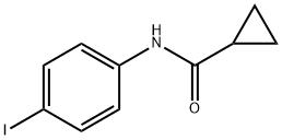 N-(4-碘苯基)环丙烷基羰酰胺 结构式