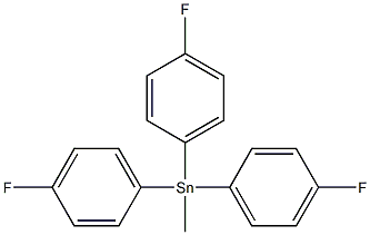 Tris(p-fluorophenyl)(methyl)stannane 结构式