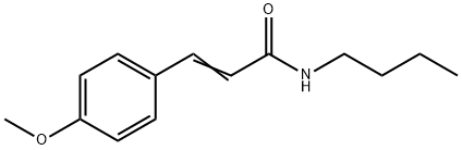 N-Butyl-3-(4-methoxyphenyl)propenamide 结构式