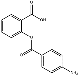2-(4-aminobenzoyl)oxybenzoic acid 结构式