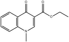 1-甲基-4-氧代-1,4-二氢-3-喹啉羧酸乙酯 结构式