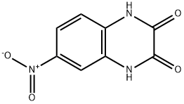 6-硝基-2,3-二羟基喹喔啉 结构式