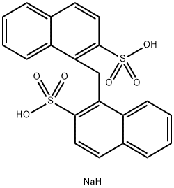 SODIUM 1,1'-METHYLENEBIS(NAPHTHALENE-2-SULFONATE) 结构式