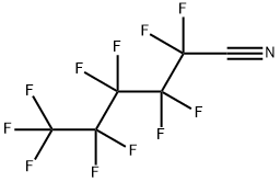 2,2,3,3,4,4,5,5,6,6,6-十一氟己腈 结构式