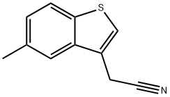 (5-METHYL-1-BENZOTHIEN-3-YL)ACETONITRILE 结构式