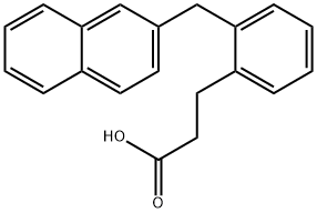 2-(2-Naphtylmethyl)hydrocinnamic acid 结构式