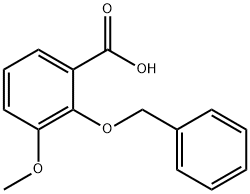 2-(苄氧基)-3-甲氧基-苯甲酸 结构式