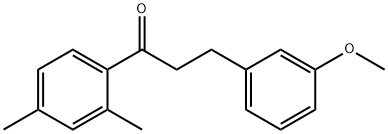 2',4'-DIMETHYL-3-(3-METHOXYPHENYL)PROPIOPHENONE 结构式