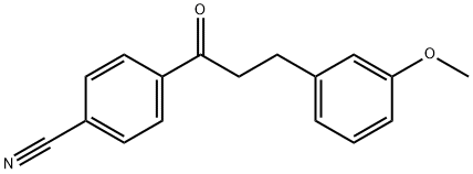 4'-CYANO-3-(3-METHOXYPHENYL)PROPIOPHENONE 结构式