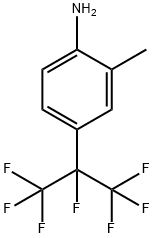2-甲基-4-七氟异丙基苯胺 结构式