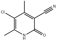 5-氯-2-羟基-4,6-二甲基烟腈 结构式