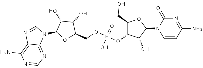 腺苷酰基-(3,'5')-胞苷 结构式