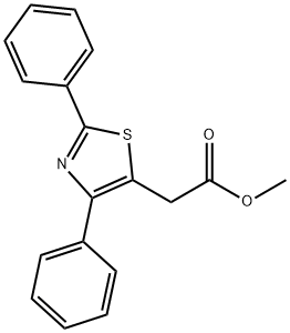 2,4-二苯基5-基 噻唑乙酸甲酯 结构式