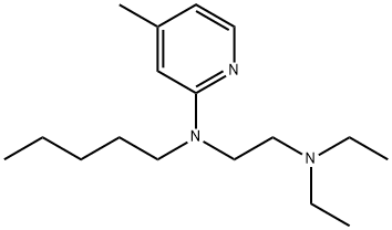 N-[2-(Diethylamino)ethyl]-N-pentyl-4-methyl-2-pyridinamine 结构式