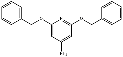 2,6-双(苄氧基)吡啶-4-胺 结构式