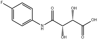 4-[(4-氟苯基)氨基]-2,3-二羟基-4-氧代丁酸 结构式