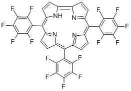 5,10,15-TRI(PENTAFLUOROPHENYL)CORROLE 结构式