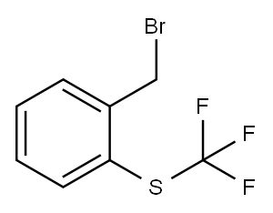 2-(三氟甲硫基)苄基溴 结构式