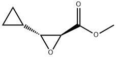 Oxiranecarboxylic acid, 3-cyclopropyl-, methyl ester, (2S,3R)- (9CI) 结构式