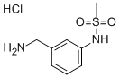 3-甲磺酰氨基苄胺盐酸盐 结构式