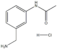 N-[3-(氨基甲基)苯基]乙酰胺盐酸盐 结构式